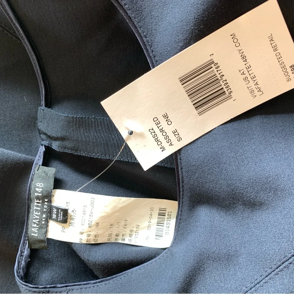 Lafayette 148 New York Midnight Long Sleeve Dress - Picture 6 of 6